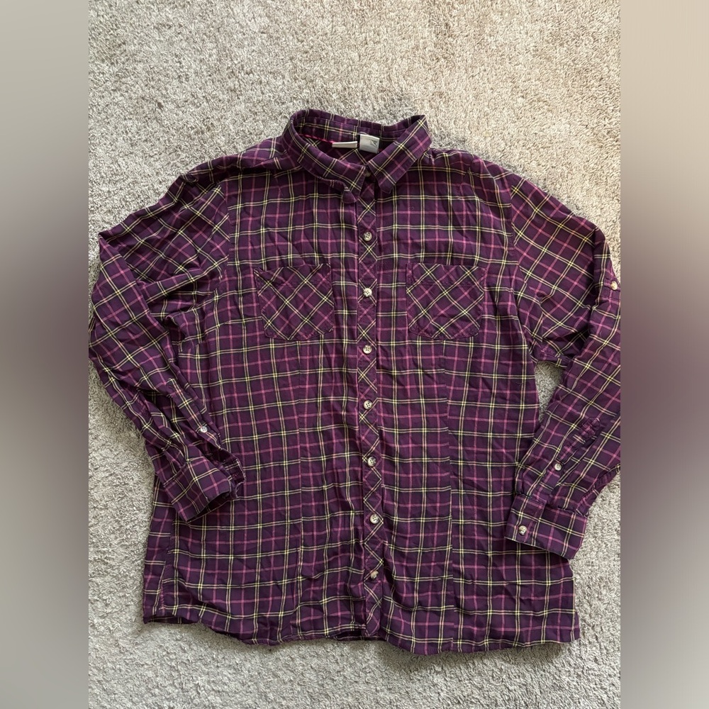 LL Beans women’s button up flannel